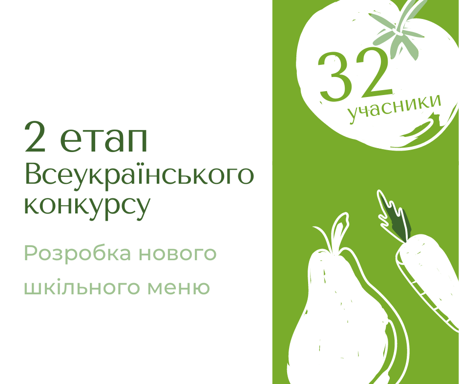 2 етап Всеукраїнського конкурсу “Розробка нового шкільного меню”